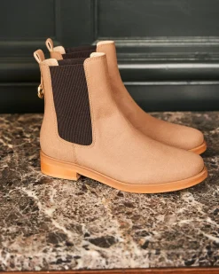 Minuit sur Terre Bottines Plates<Secret Moka