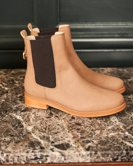 Minuit sur Terre Bottines Plates<Secret Moka
