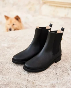 Minuit sur Terre Bottines Plates<Secret Noir