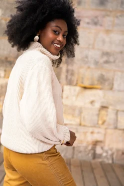 Minuit sur Terre Pulls & Gilets<Shetland Écru