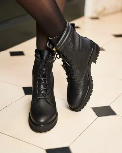 Minuit sur Terre Bottines Plates<Soupçon Noir