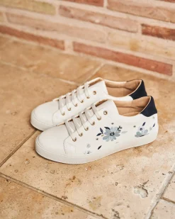 Minuit sur Terre Baskets<Virevolte Fleur Bleue