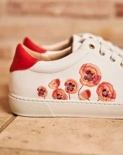 Minuit sur Terre Baskets<Virevolte Fleurs Rouges