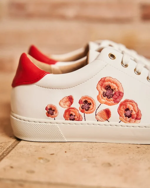 Minuit sur Terre Baskets<Virevolte Fleurs Rouges