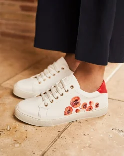 Minuit sur Terre Baskets<Virevolte Fleurs Rouges