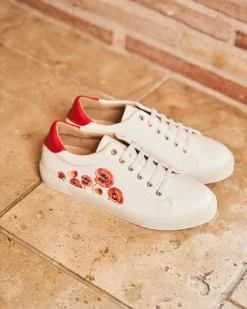 Minuit sur Terre Baskets<Virevolte Fleurs Rouges
