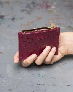Minuit sur Terre Portefeuilles<Vivace Kaki Croco