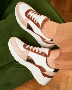 Minuit sur Terre Baskets<Zigzag Cappuccino